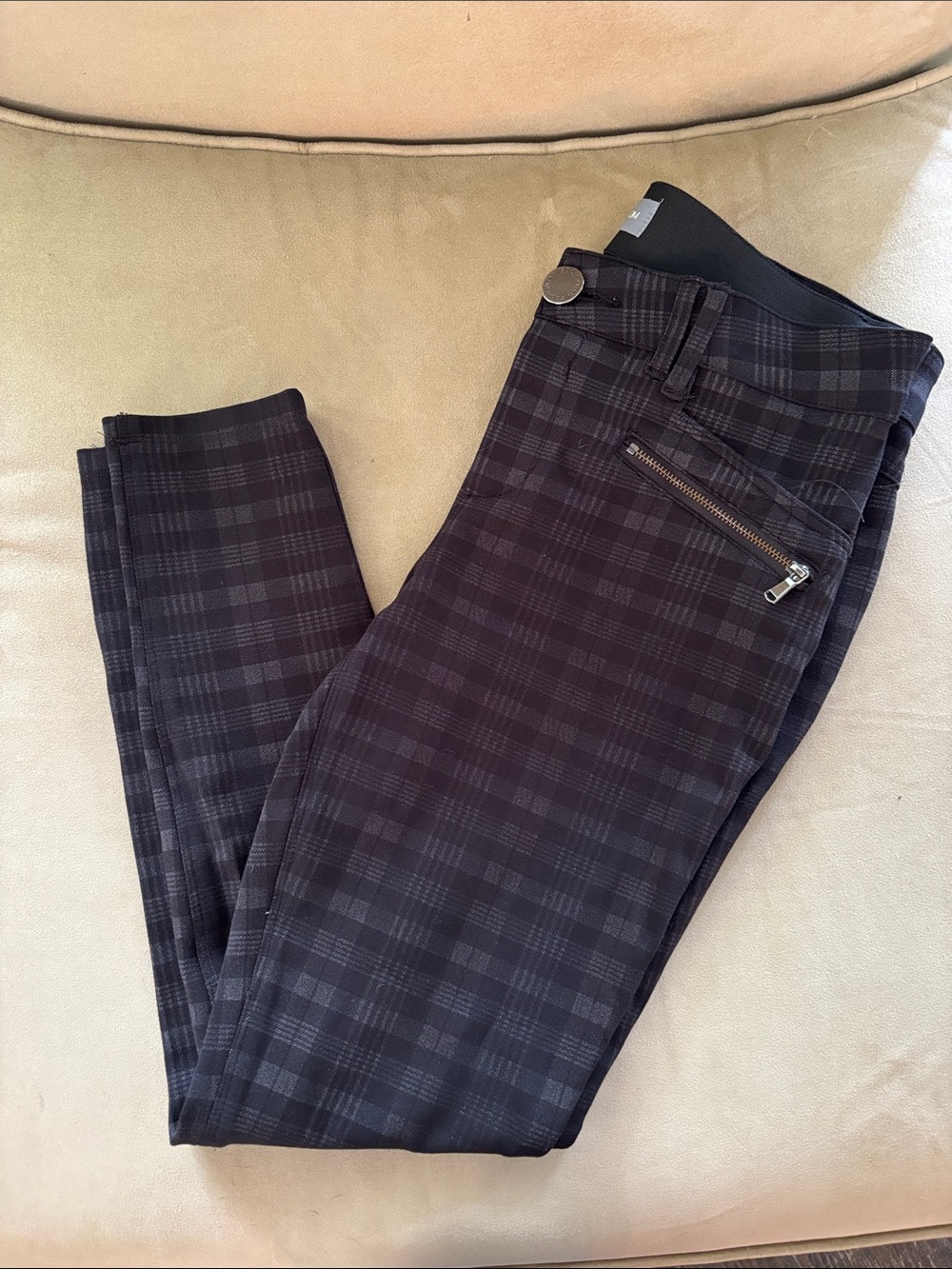 Wit and Wisdom Plaid Skinny Women’s leggings 6P